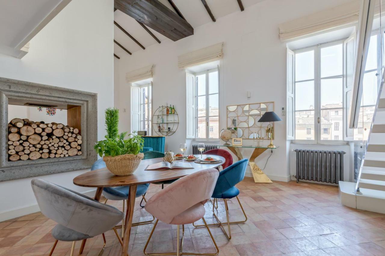 Apartmán Presidential Penthouse Navona Řím Exteriér fotografie